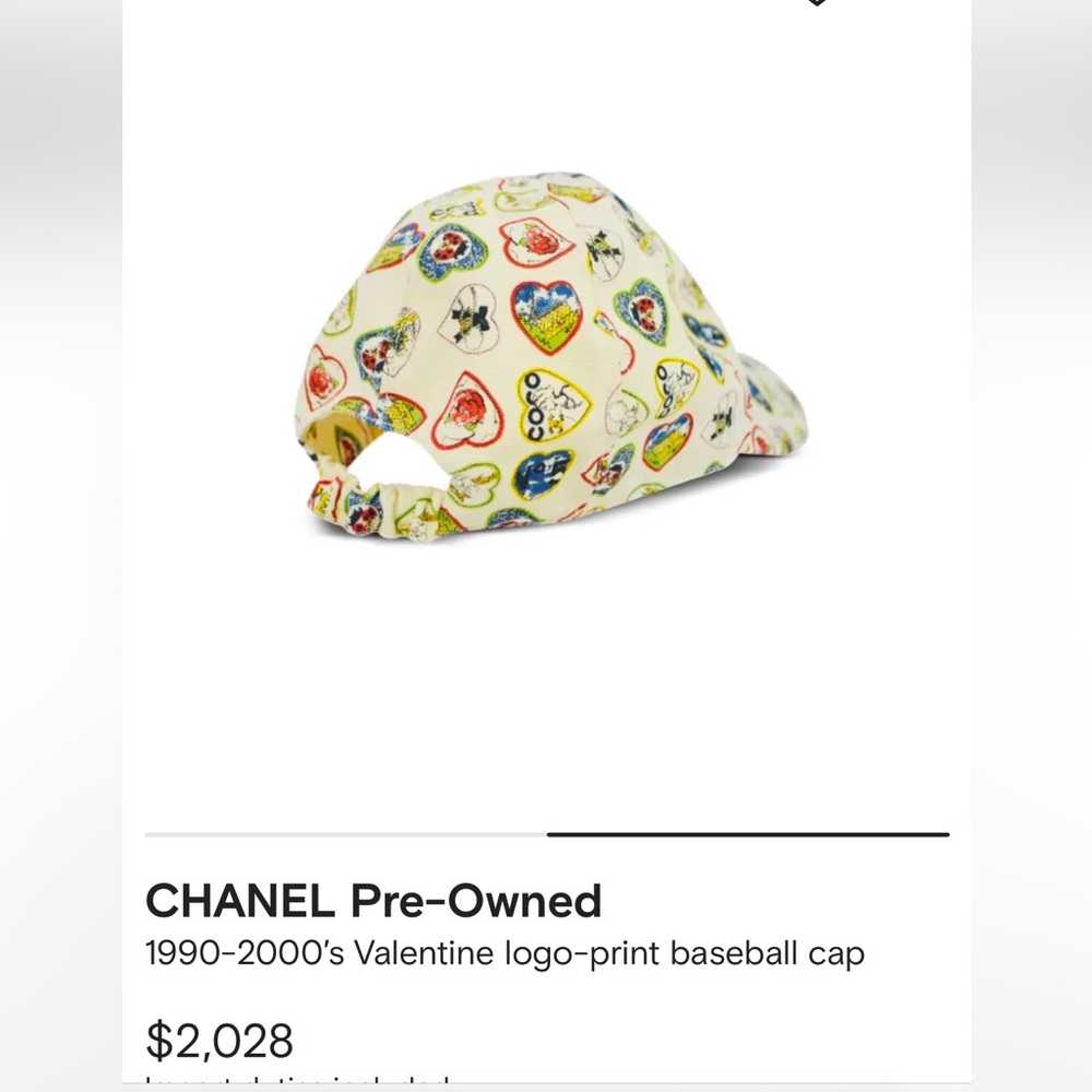 Chanel baseball cap hearts - Picture 4 of 4